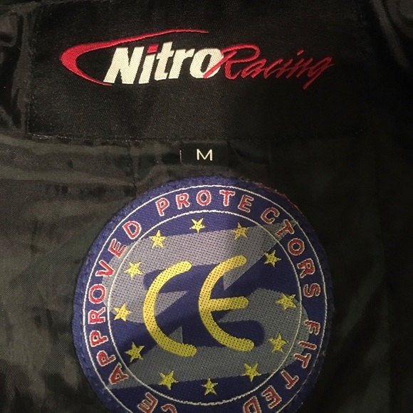 Nitro Racing Fully Padded Jacket Mens Size M Black - Picture 3 of 4